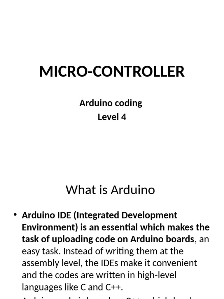 Arduino Programing Note | PDF | Arduino | Bracket