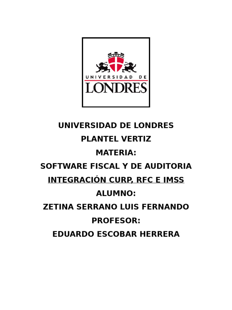 Integración de RFC e IMSS en México | PDF