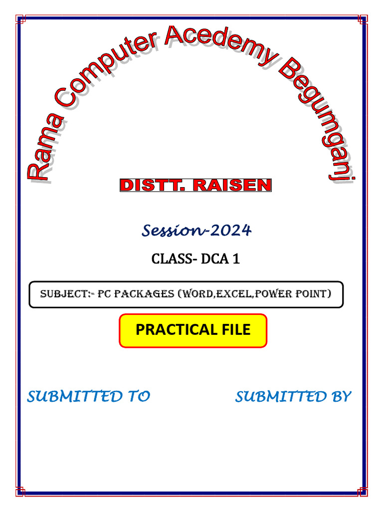 Front Page Dca Pgdca | PDF