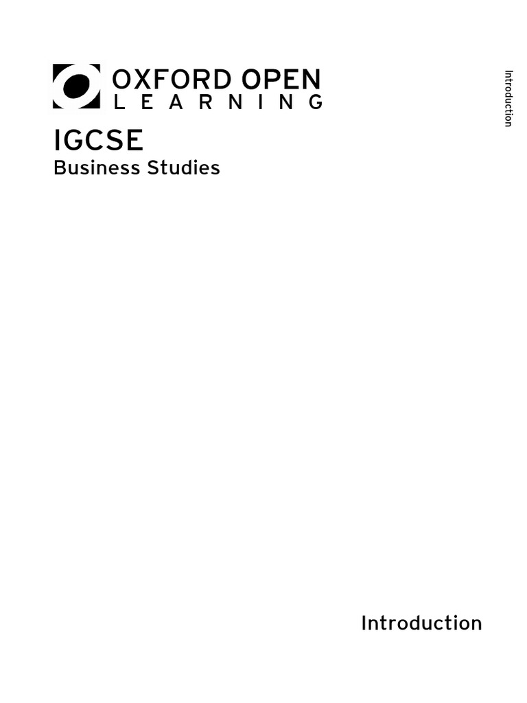 Edexcel IGCSE Business Studies Guide | PDF | Knowledge | Data