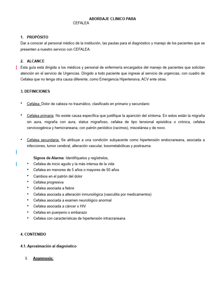gu-a-cl-nica-para-manejo-de-cefalea-pdf-dolor-de-cabeza-migra-a