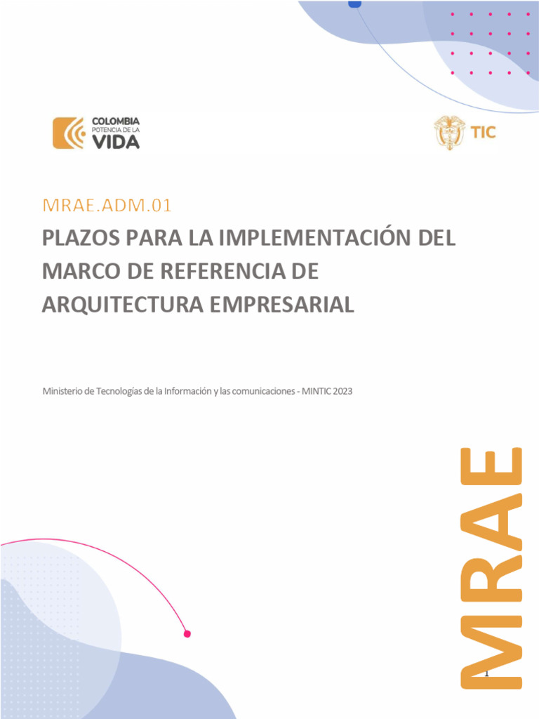 Plazos para Implementar el MRAE | PDF | Aprendizaje automático ...
