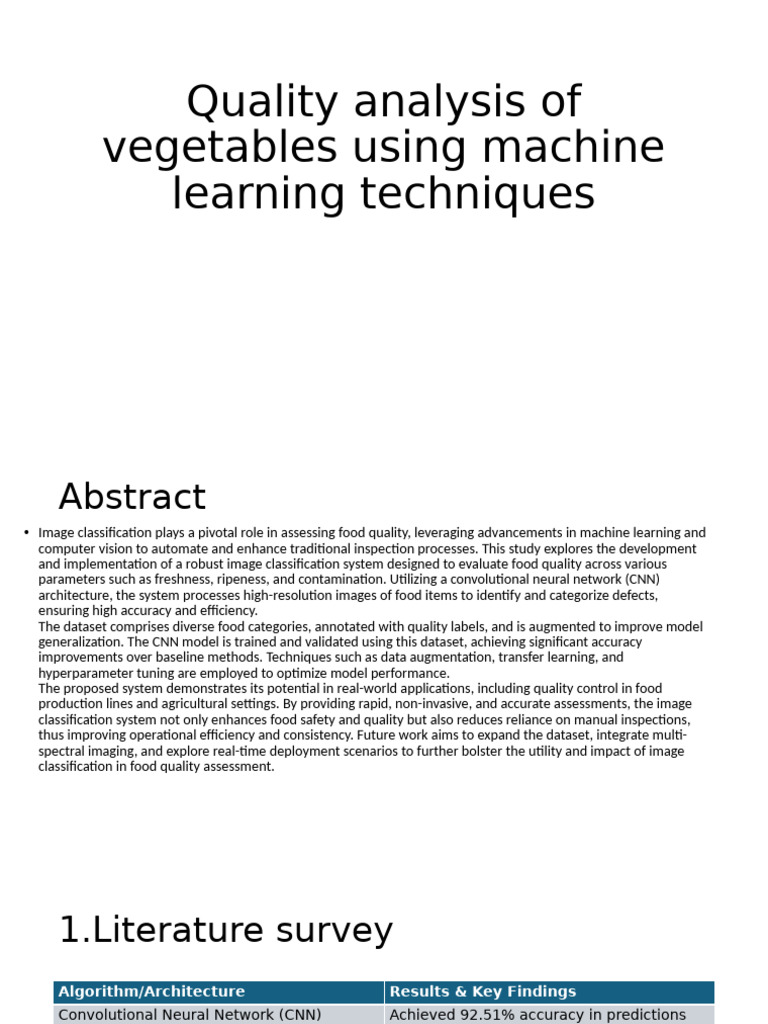 140 Quality Analysis of Vegetables Using Machine Learning Techniques ...