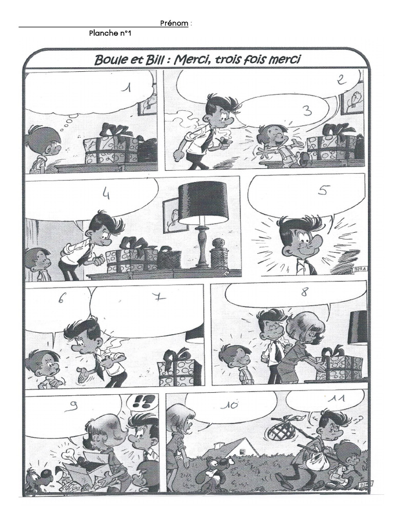 Planche de BD à Compléter pour Enfants | PDF