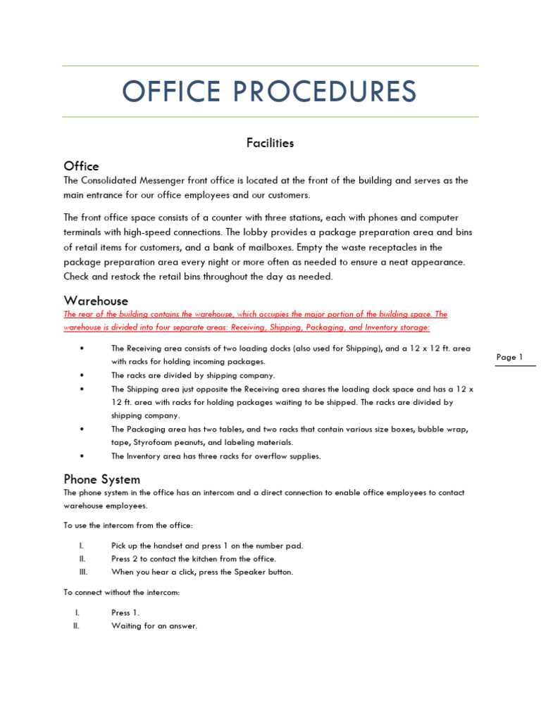 Office Procedures and Order Processing | PDF | Warehouse