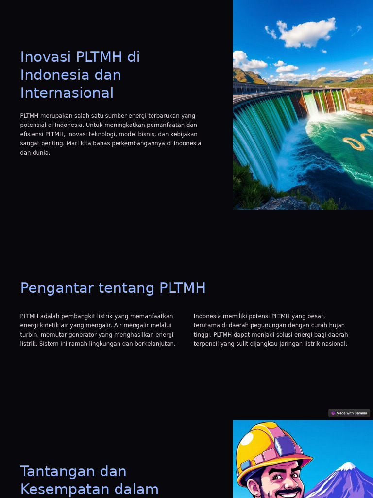 Inovasi PLTMH Di Indonesia Dan Internasional | PDF