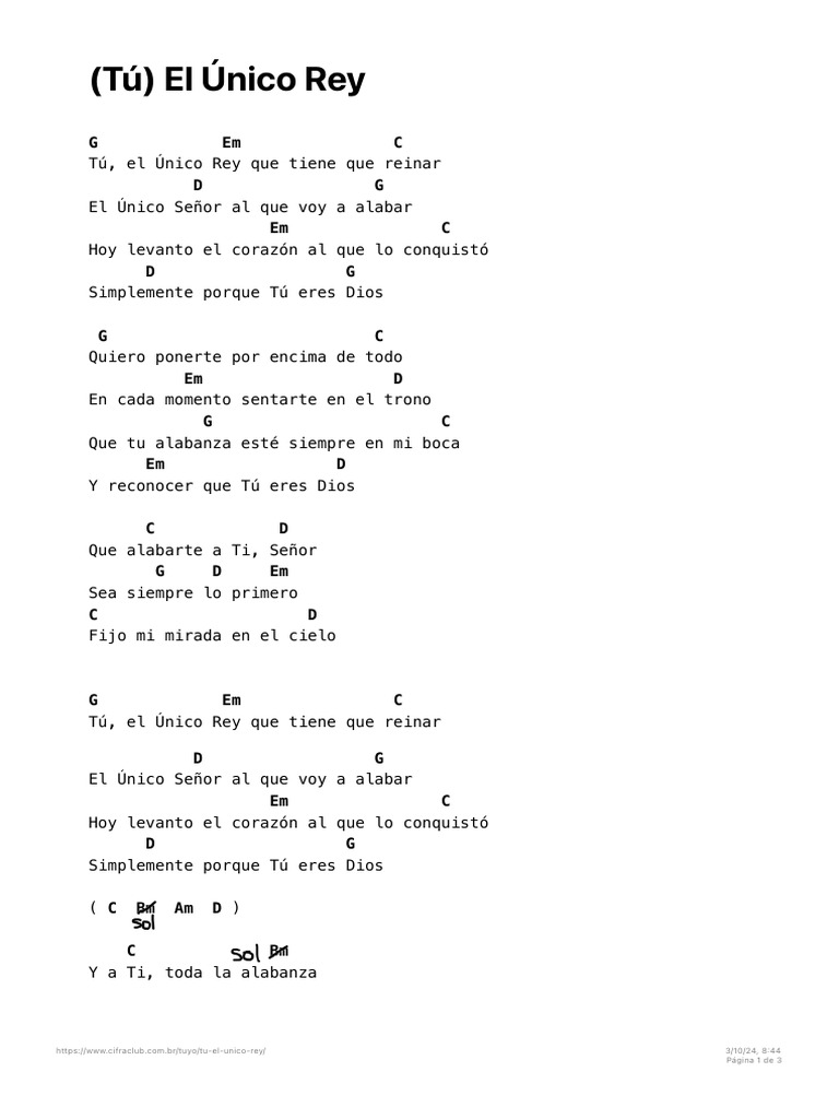 Letra y acordes de 