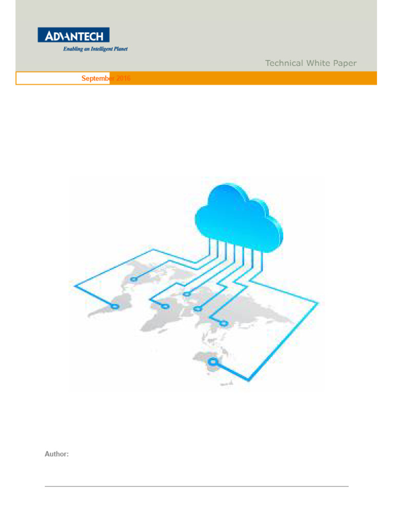 Cloud Connectivity in Industrial IoT | PDF | Internet Of Things | Cloud ...