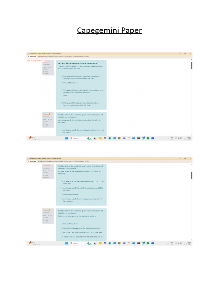 Capegemini Paper | PDF