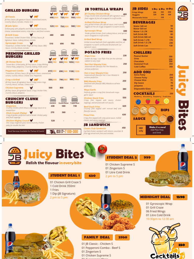 JB Menu Highlights and Meal Options | PDF | French Fries | Hamburgers