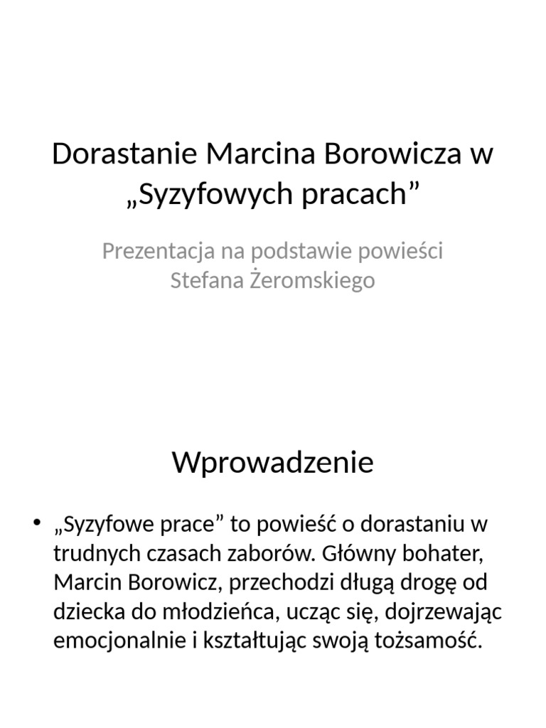 Dorastanie Marcina Borowicza-2 | PDF