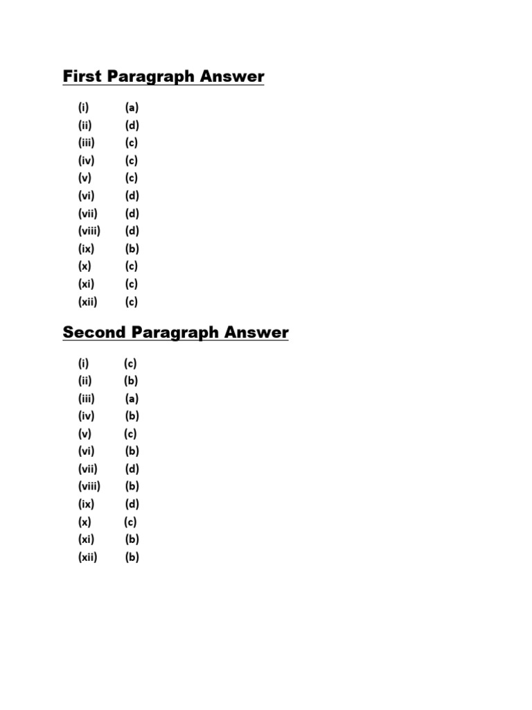 CBSE English Paragraph Answer Sample Paper 2021 | PDF