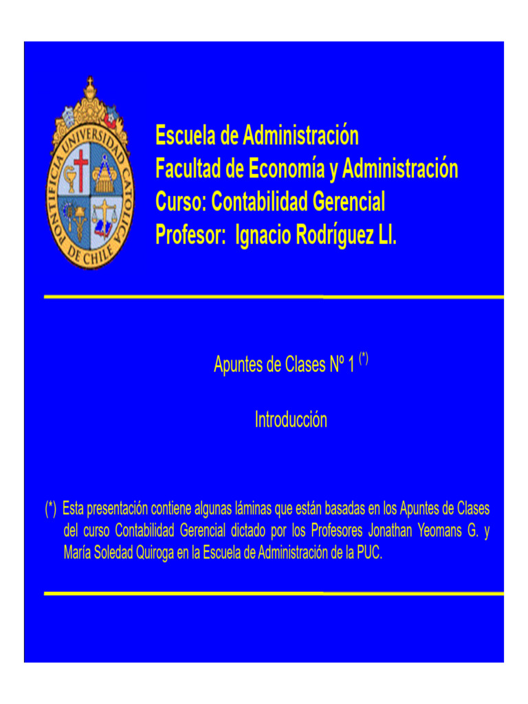 Introducción a la Contabilidad Gerencial | PDF | normas internacionales ...