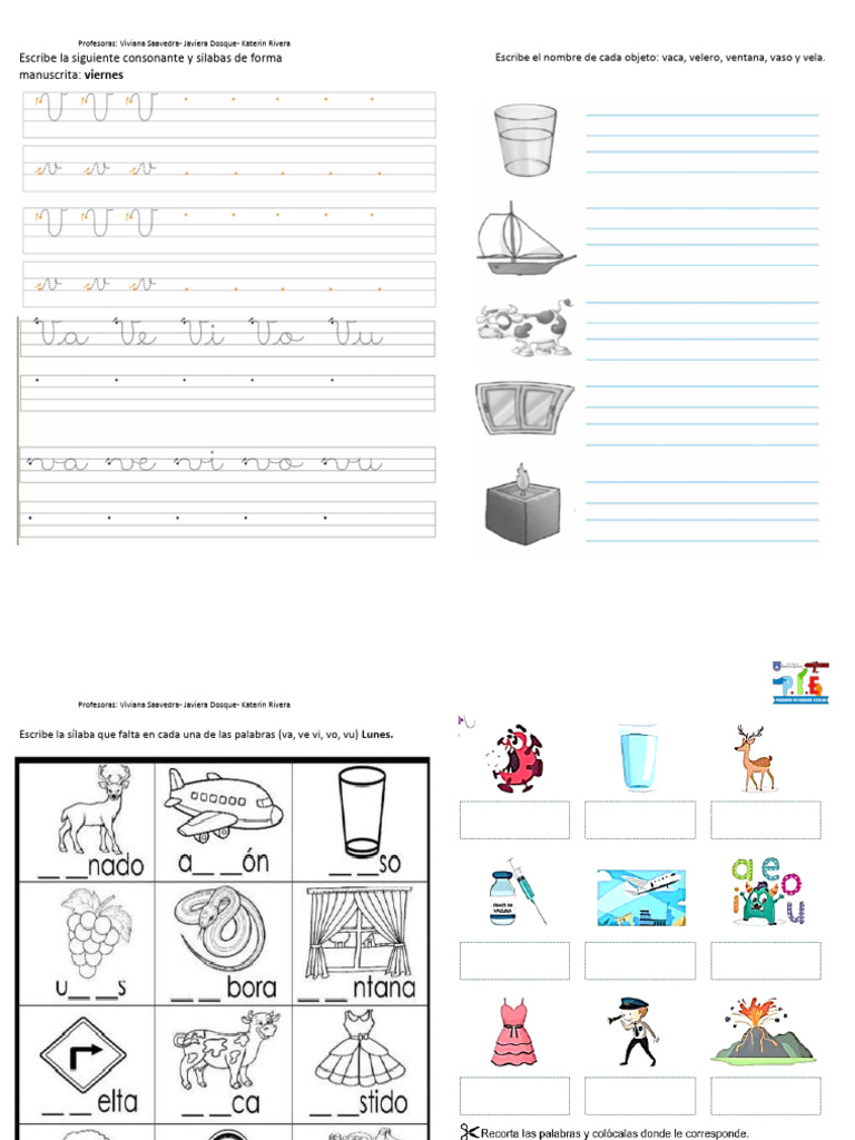 Actividades de Escritura y Lectura Infantil | PDF