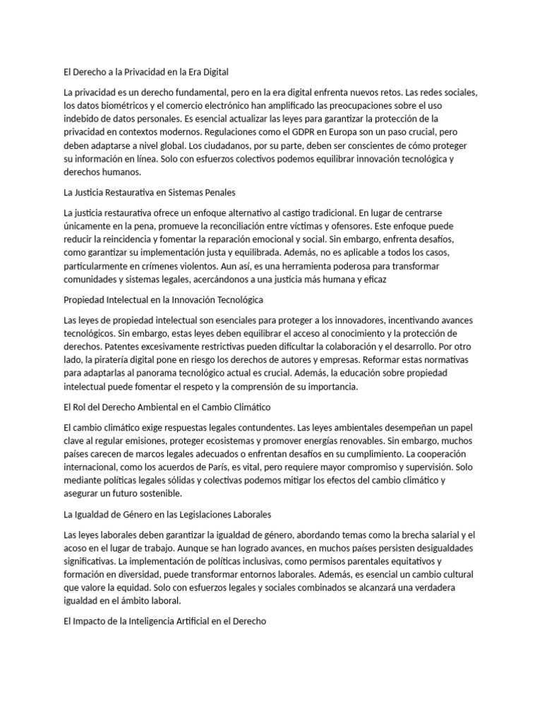 El Derecho a la Privacidad en la Era Digital | PDF | Inteligencia ...