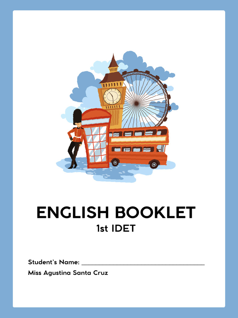 English Booklet for 1st IDET Students | PDF