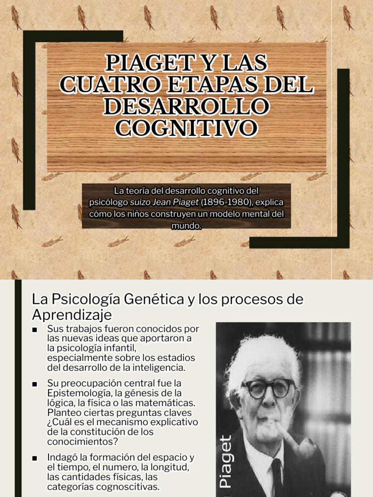 Etapas del Desarrollo Cognitivo de Piaget | PDF | Pensamiento | Sicología