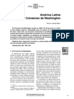 Consenso de Washington en America Latina