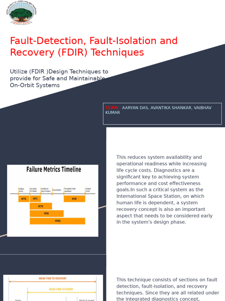 FDIR Techniques for System Reliability | PDF | Electrical Engineering ...