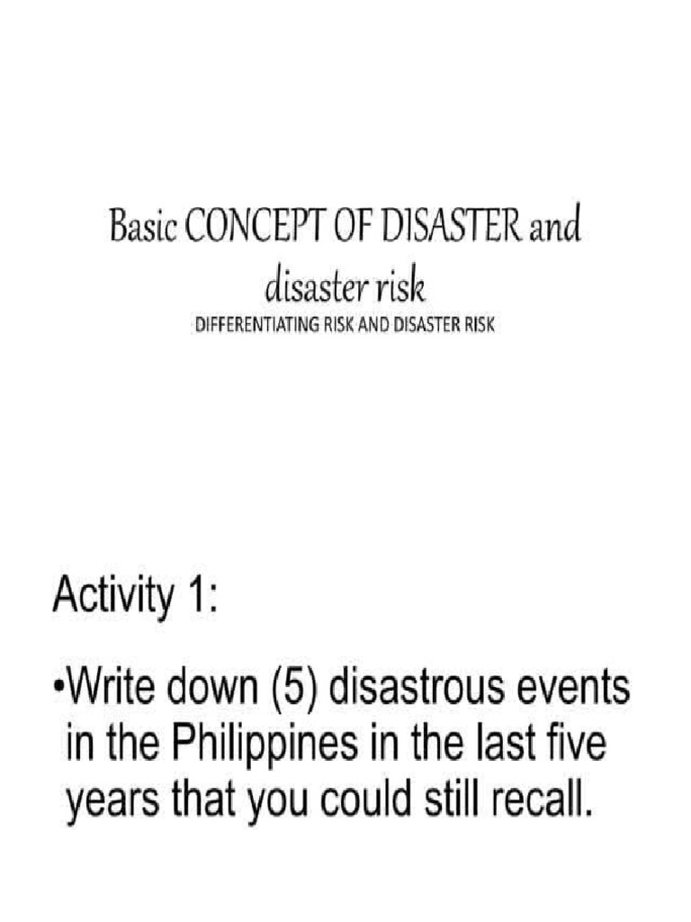 Human Impact of Disasters | PDF