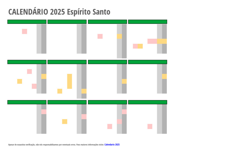 Feriados 2025 Espírito Santo | PDF