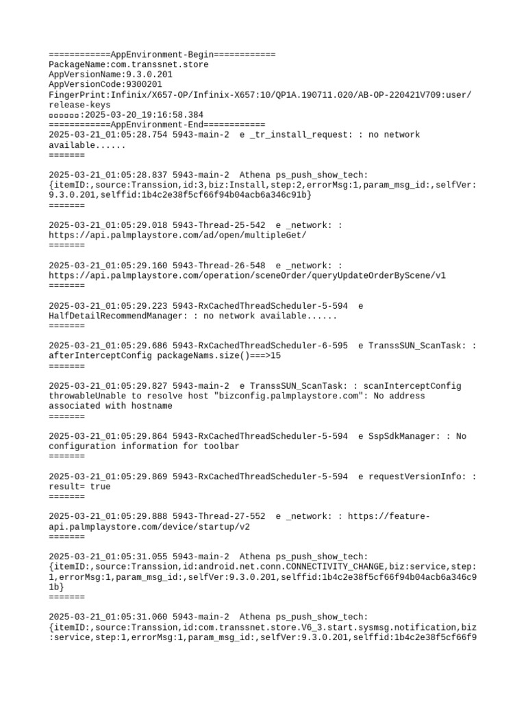 Network Issues in App Environment | PDF | Java (Programming Language ...
