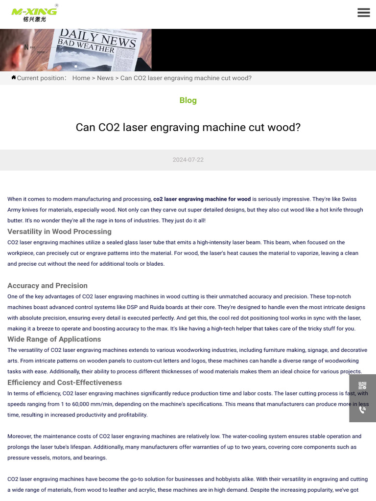 CO2 Laser Engraving for Wood Cutting | PDF | Engraving | Laser