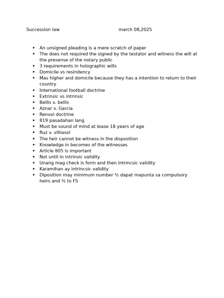 Succession Lawmarch 08 | PDF