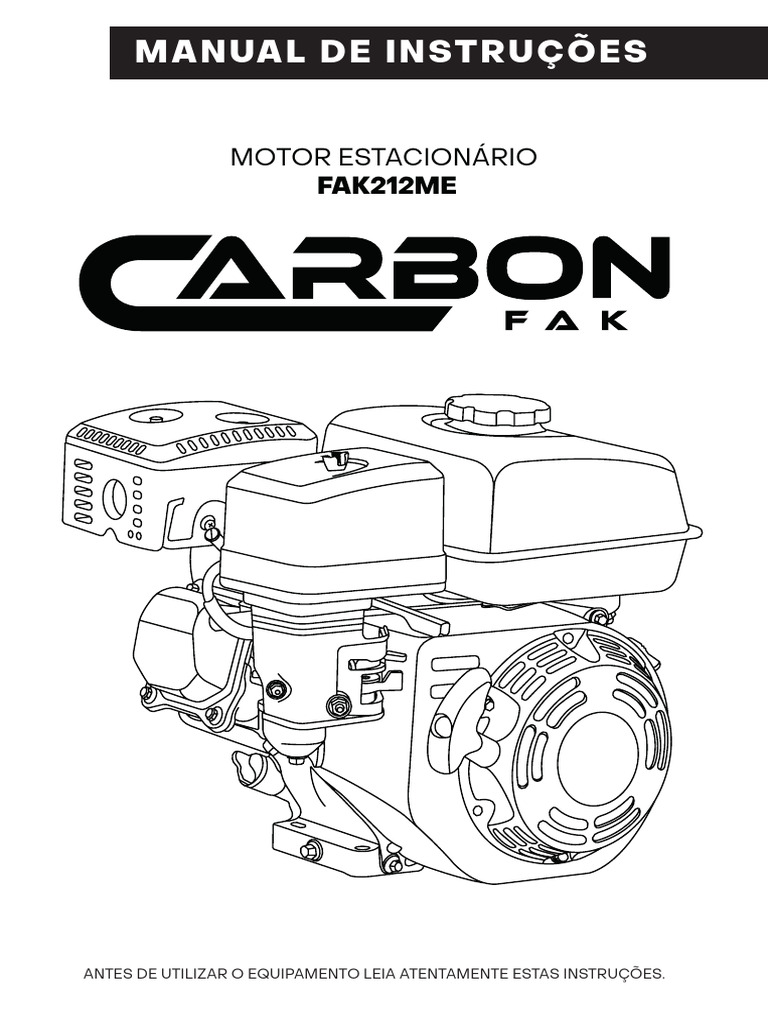 Manual de Instruções do Motor FAK212ME | PDF | Motores