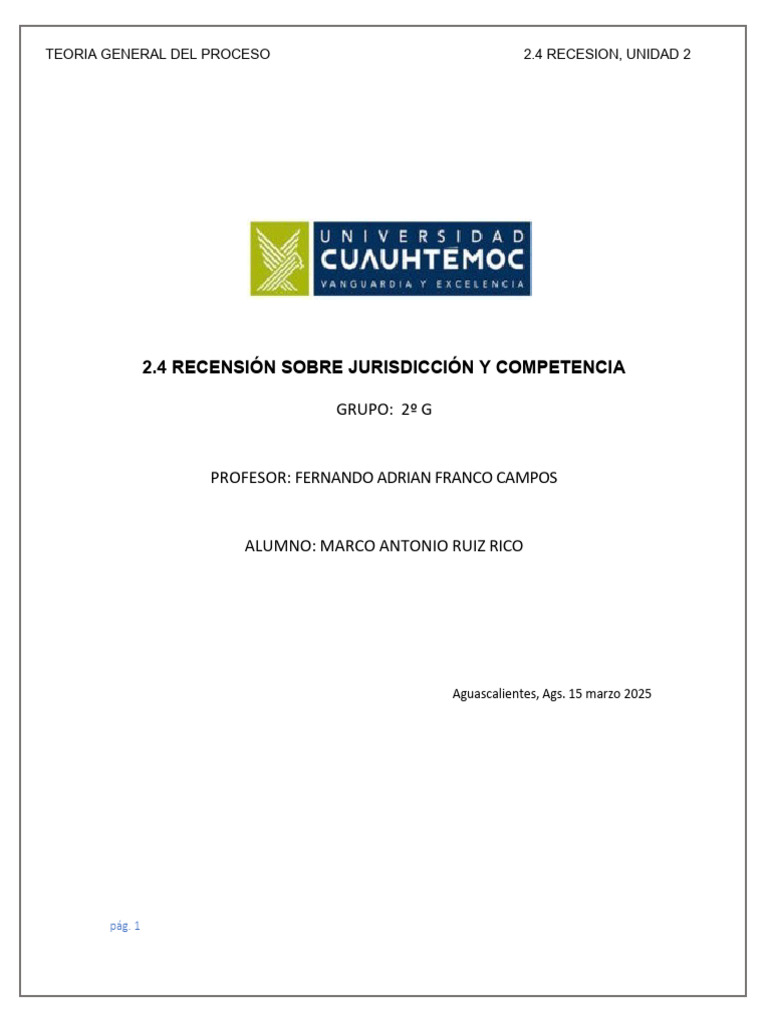Jurisdicción y Competencia en el Proceso | PDF | Jurisdicción | Justicia