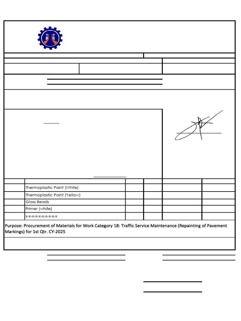 DPWH Cam. Sur III RFQ for Traffic Maintenance | PDF