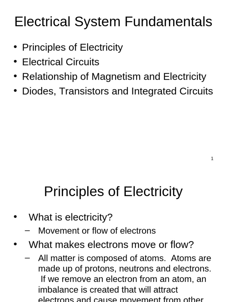 Electrical System Basics for Homes | PDF | Electricity | Electric Current