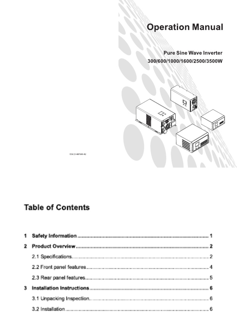 User Manual APOLLO INVERTER | PDF