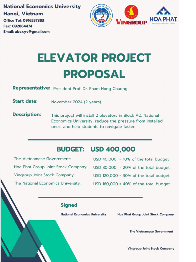 Elevator Expansion Proposal for NEU | PDF | Elevator | Project Management