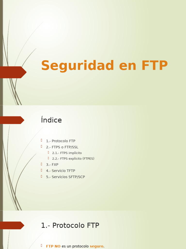 Seguridad en Protocolo FTP y Alternativas | PDF | Transport Layer ...