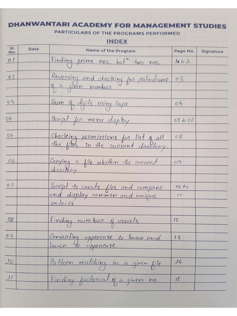 Shell Programs | PDF