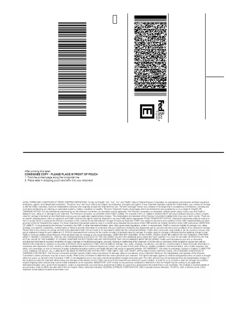 EEI 30.37(a) Export Compliance Notice | PDF | Freight Transport ...