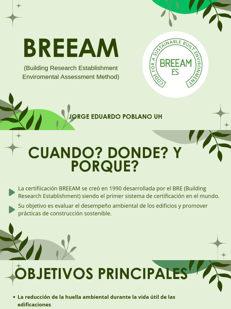 Certificación BREEAM: Sostenibilidad Edificios | PDF