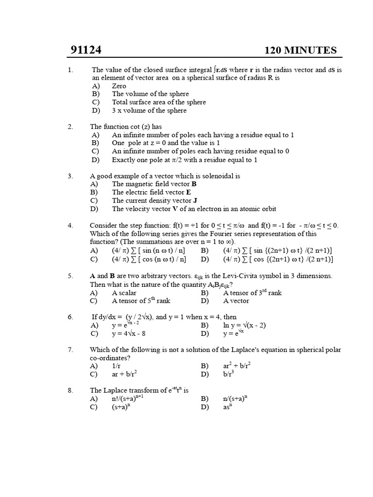 Advanced Physics and Mathematics Questions | PDF | Atomic Nucleus ...