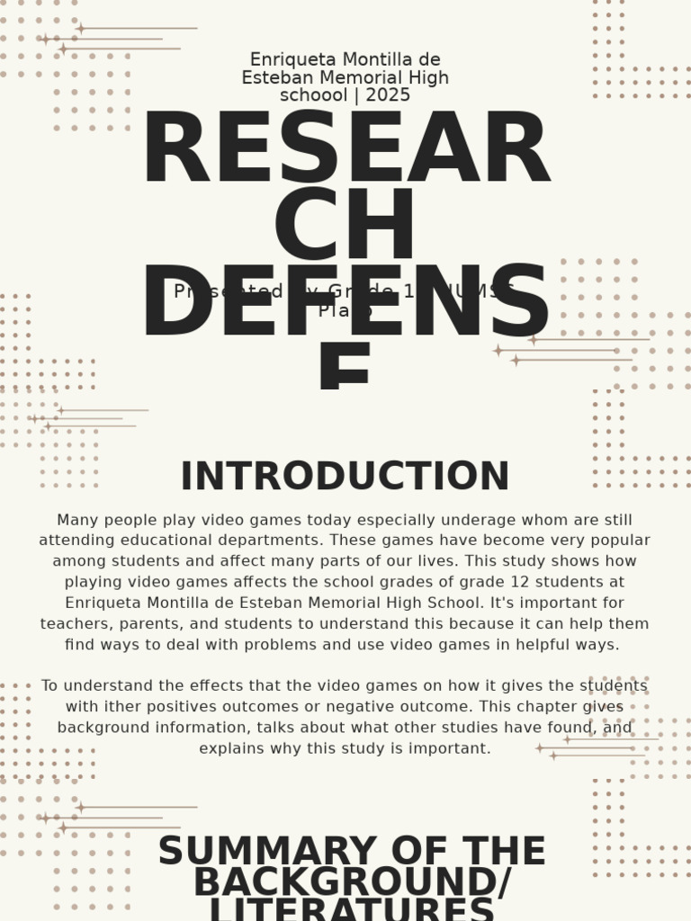 Research Defense Pre Oral Mar. 17 | PDF | Statistics | Computing