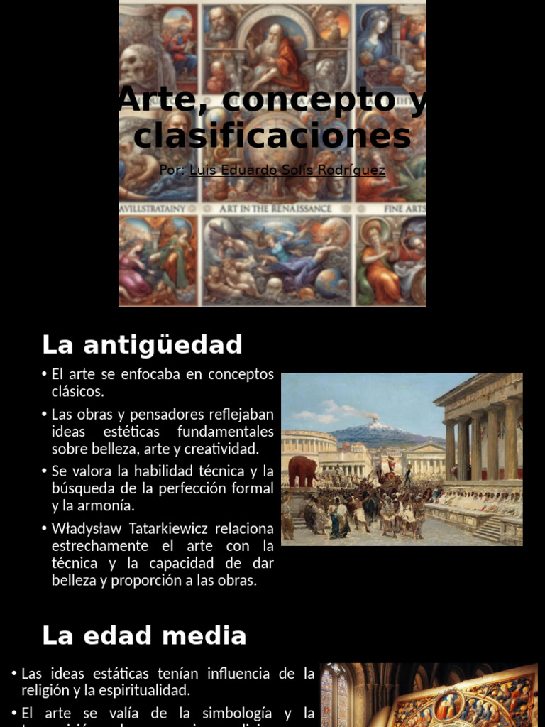Evolución del Arte a través de la Historia | PDF | Las artes ...