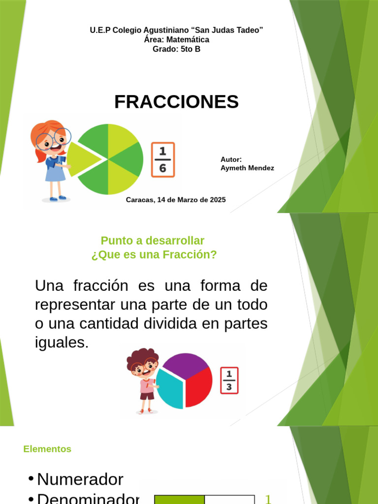 Fracciones para 5to B - Aymeth Mendez | PDF