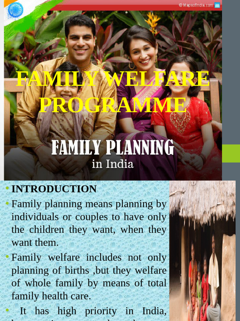 Family Welfare Programme Overview | PDF | Family Planning | Total ...
