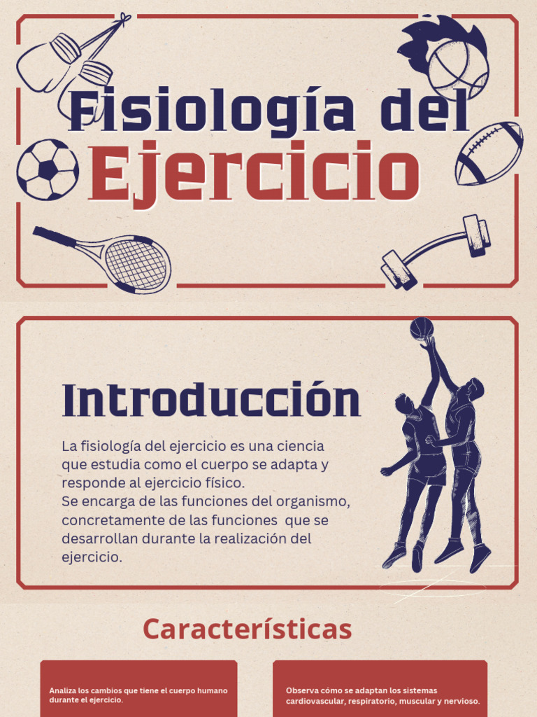 Presentaci%C3%B3n Diapositivas Deporte Ilustrado Retro Rojo y Beige | PDF