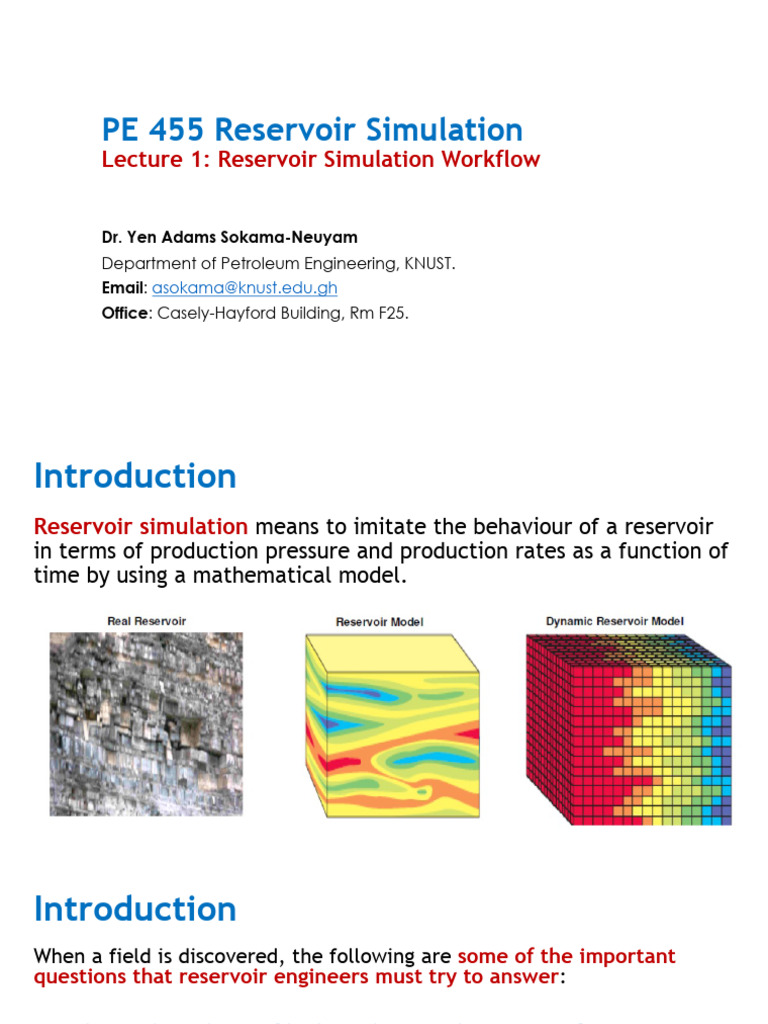 Reservoir Simulation Workflow Overview | PDF | Petroleum Reservoir ...