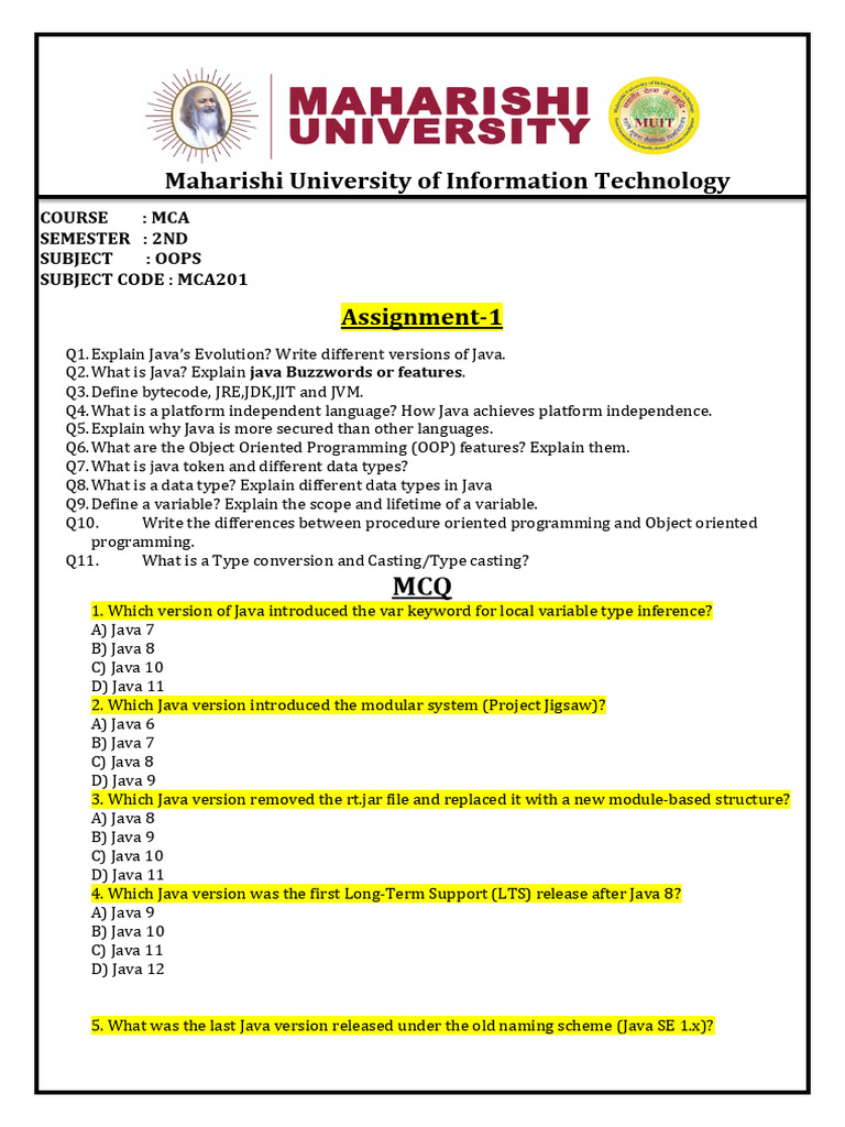 OOPS Java Data Structures Quiz | PDF | Computer Engineering | Computer ...
