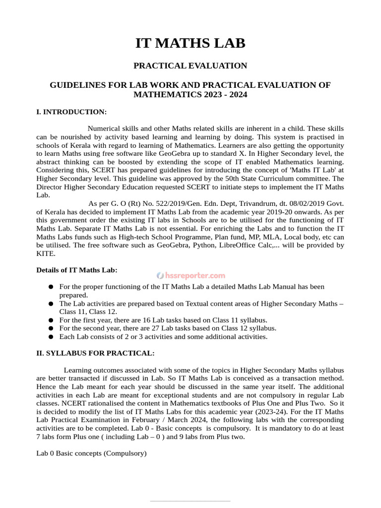 Hssreporter - Com - HSE Maths Practical Exam Guidelines 2023-24 | PDF ...