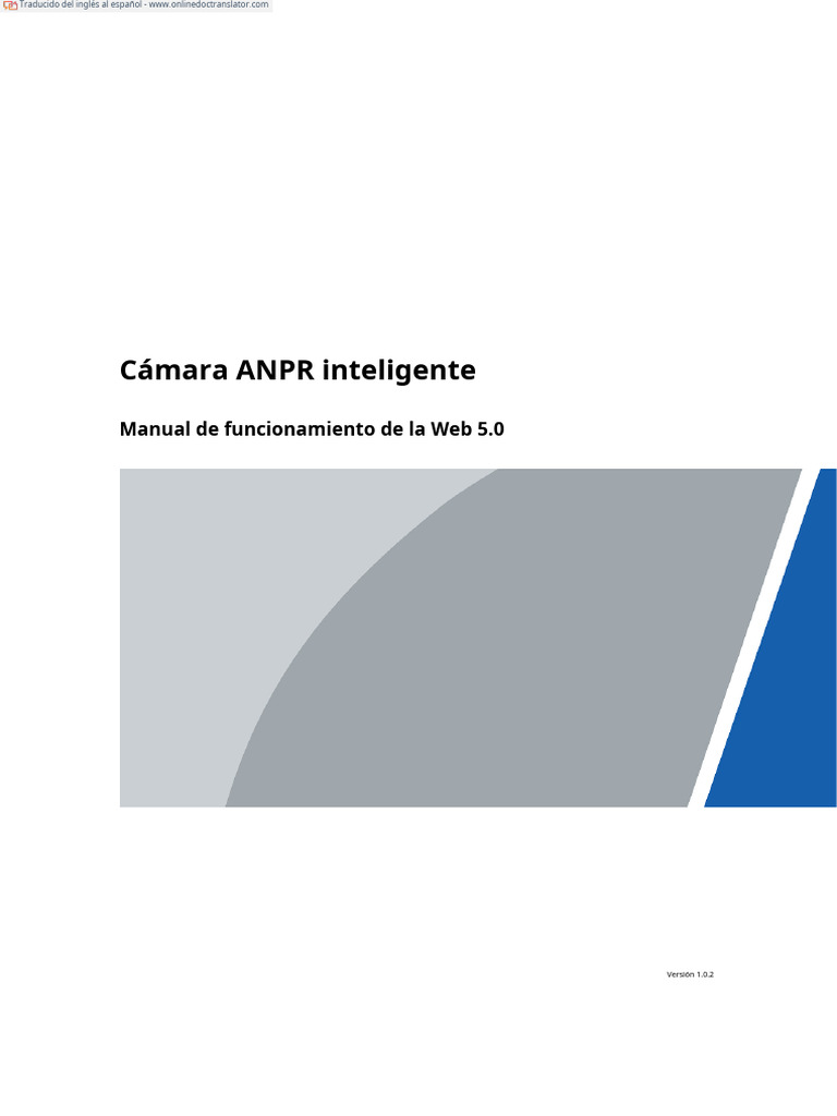 Manual de Cámara ANPR Inteligente 5.0 | PDF | Contraseña | Software