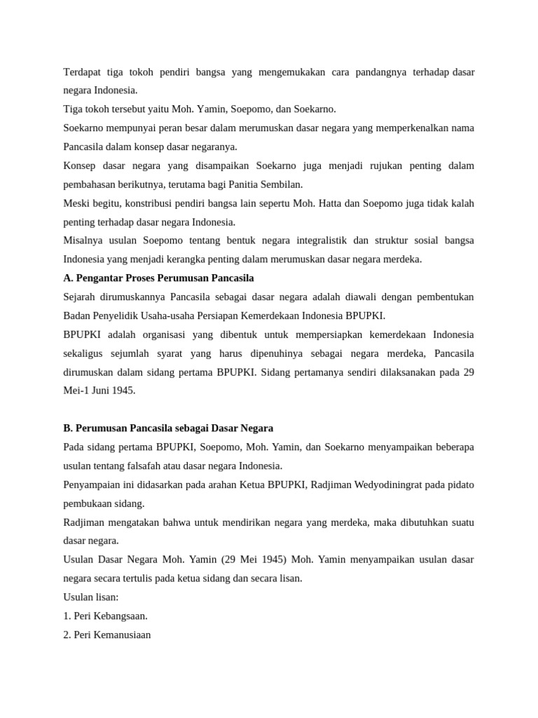 Perdebatan Dasar Negara Pancasila | PDF