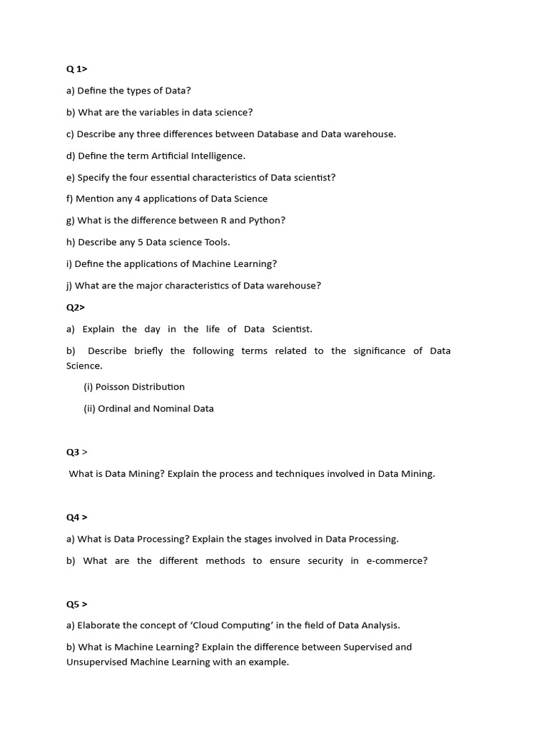 Data Science Assignment Overview | PDF